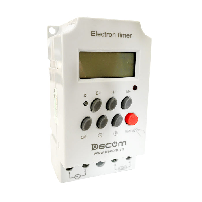 Timer hẹn giờ kỹ thuật số Decom KG316-T cài đặt 17 chương trình