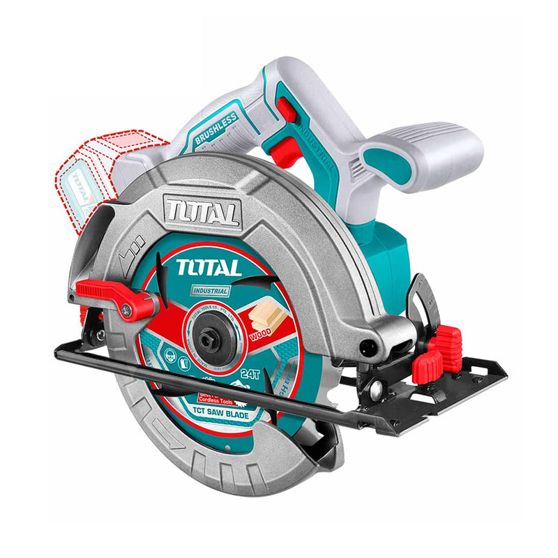Máy cưa đĩa không chổi than dùng Pin 20V Total TSLI18513 đường kính đĩa 185mm