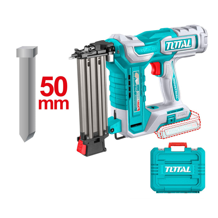 Máy bắn đinh không chổi than dùng Pin 20V Total, kích thước đinh từ 15mm - 50mm