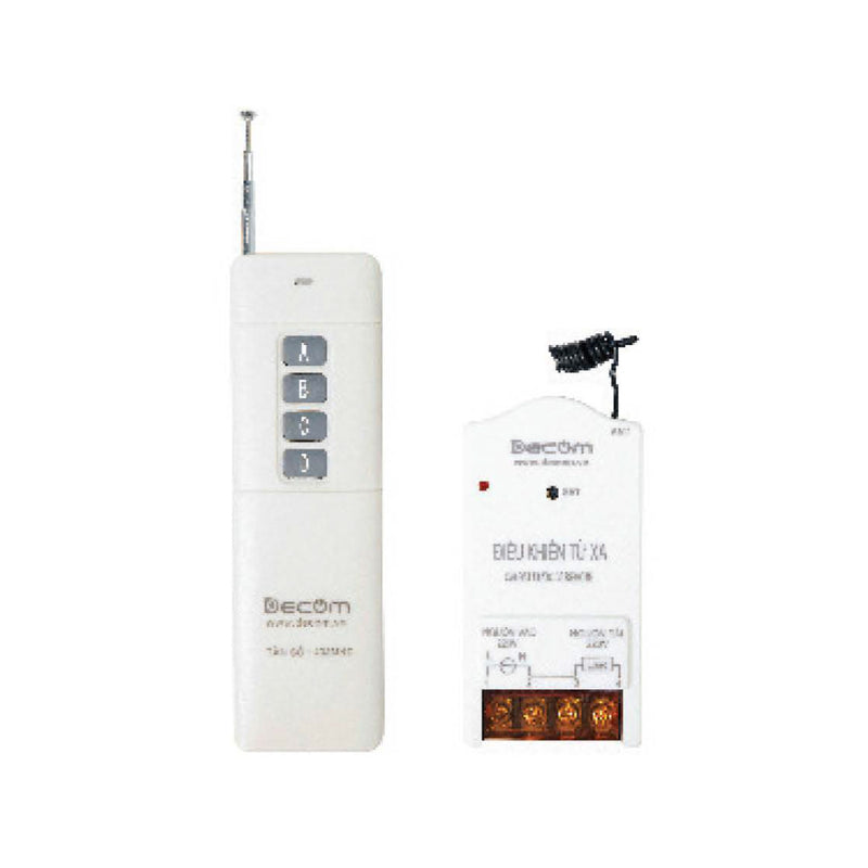 Thiết bị điều khiển từ xa Decom DC-3500-4 chuyên dùng cho mô tơ, khoảng cách điều khiển từ 20m - 200m