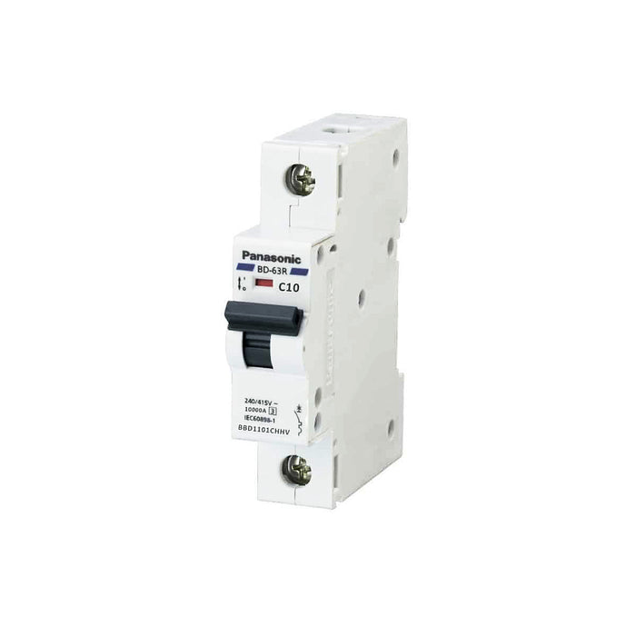 Cầu dao tự động MCB Panasonic, tải danh định từ 6A ~ 100A, dòng cắt từ 6kA ~ 10kA