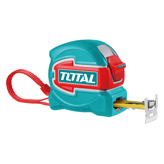 Thước kéo thép nền vàng 2 mặt 5m x 32mm Total TMT80532 hệ đo Met và Inch