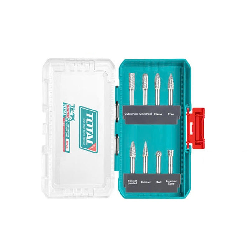 Bộ 8 mũi doa kim loại Total TACSDL10801 đường kính chuôi 6mm