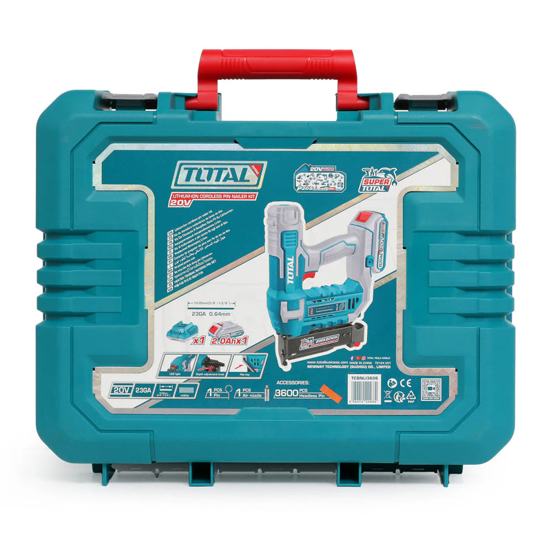 Máy bắn đinh ghim dùng Pin 20V Total, kích thước đinh từ 10mm - 35mm