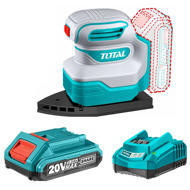 Máy chà nhám tam giác dùng Pin 20V Total