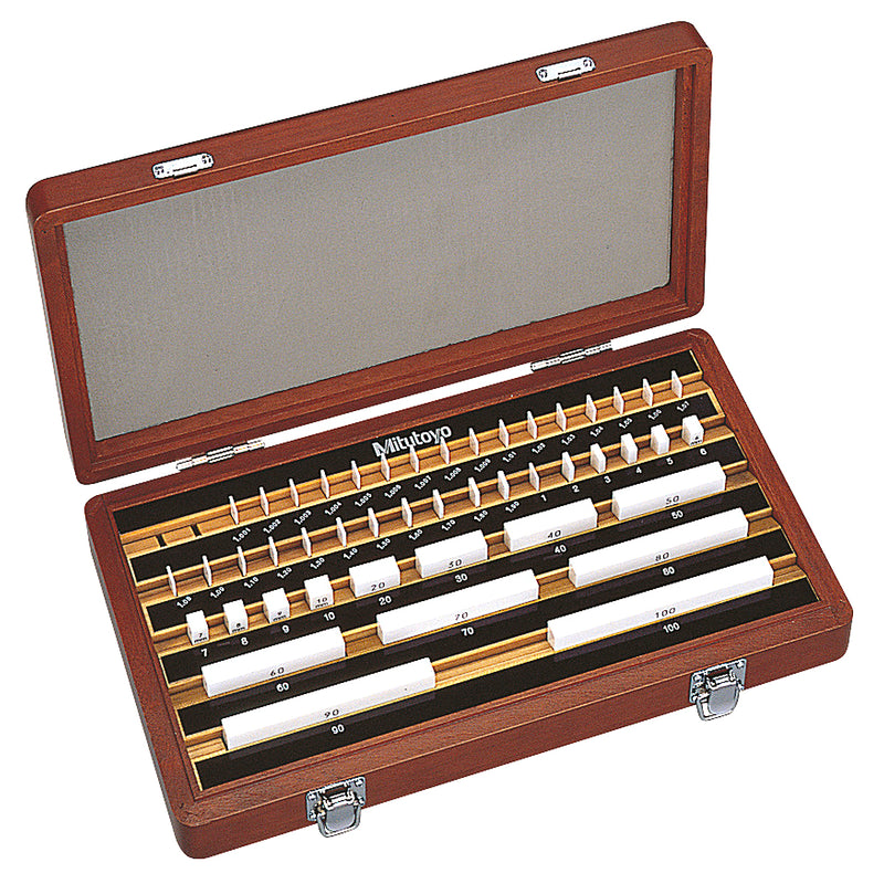 Bộ căn mẫu Mitutoyo 46 chi tiết (từ 1.001 mm - 100 mm)