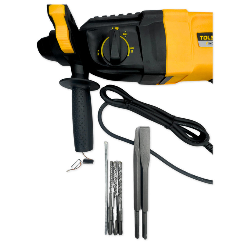 Máy khoan búa SDS-plus công nghiệp 3 chức năng, 26mm/800W TOLSEN 79510