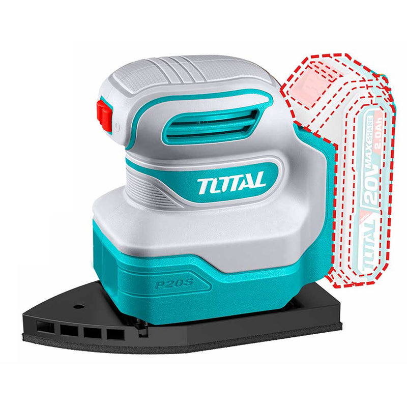 Máy chà nhám tam giác dùng Pin 20V Total