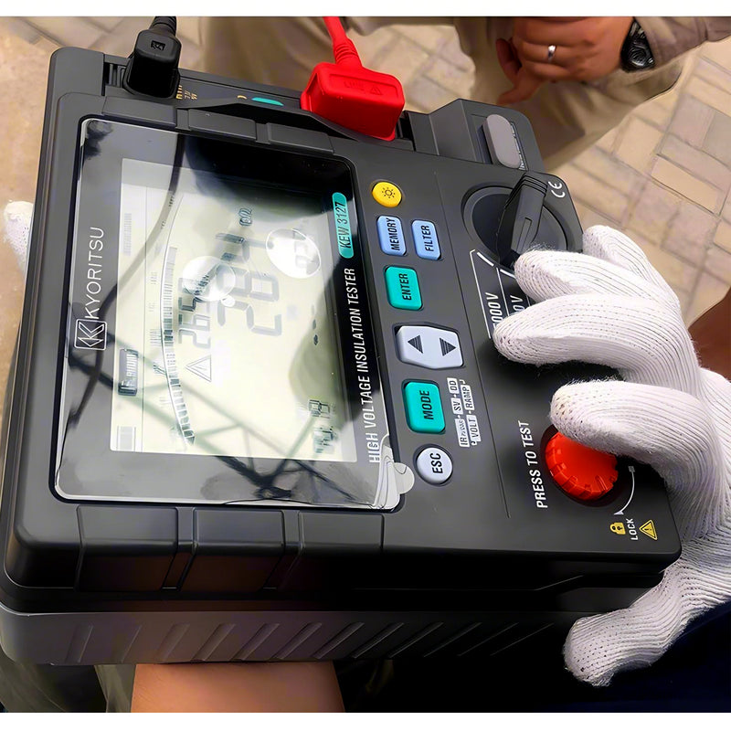 Thiết bị đo điện trở điện áp cao kỹ thuật số Kyoritsu Model 3127 dải đo từ 250V - 5000V, có Bluetooth