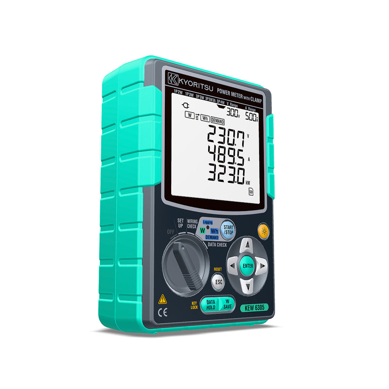 Thiết bị đo công suất Kyoritsu Model 6305-00 True RMS, có kết nối Bluetooth và cổng USB