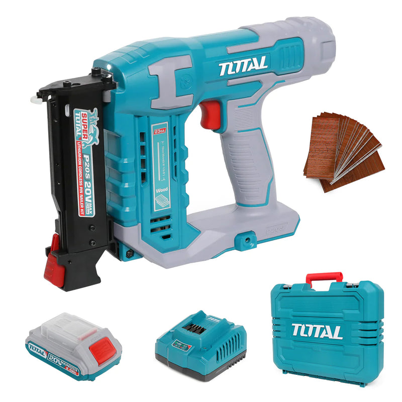Máy bắn đinh ghim dùng Pin 20V Total, kích thước đinh từ 10mm - 35mm