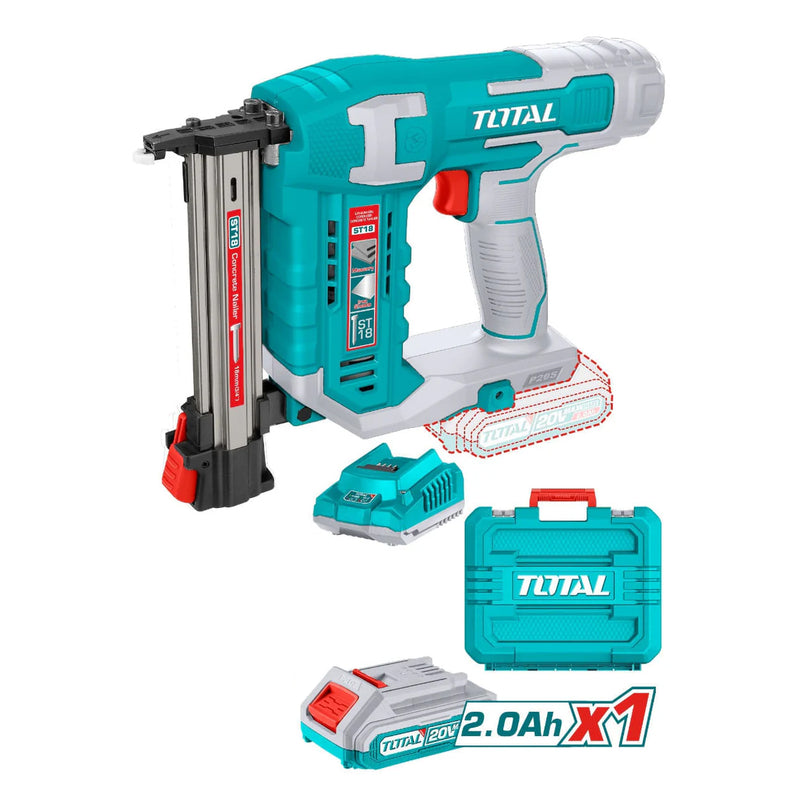 Máy bắn đinh bê tông dùng Pin 20V Total, kích thước đinh 18mm