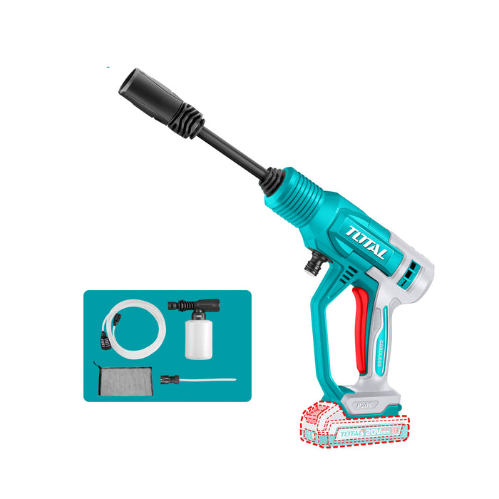 Máy xịt rửa dùng Pin 20V Total, áp suất 24.8 bar
