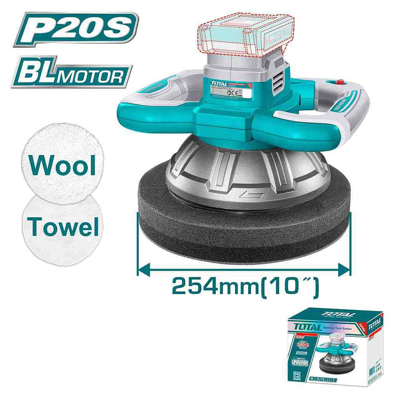 Máy đánh bóng không chổi than dùng Pin 20V Total đường kính đĩa 254mm