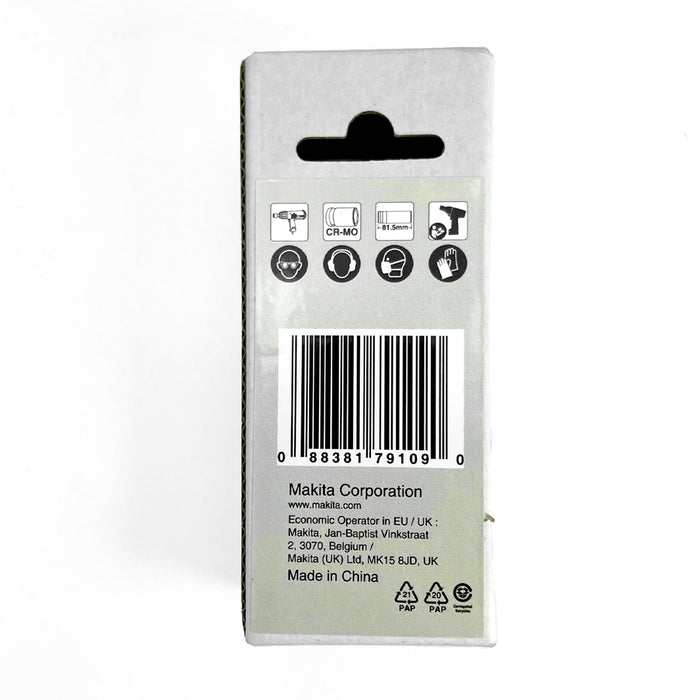 Đầu tuýp cốt 1/2 inch thân dài Makita thép Cr-Mo kích thước từ 8mm-32mm, chiều dài 81.5mm ( Cấp 3 sao )