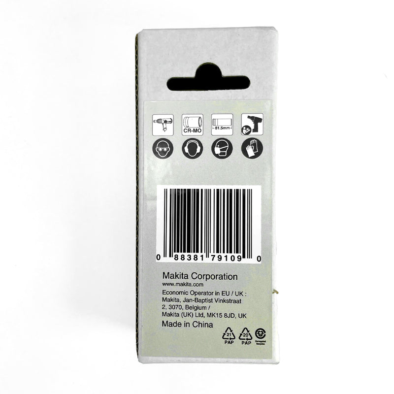 Đầu tuýp cốt 1/2 inch thân dài Makita thép Cr-Mo kích thước từ 8mm-32mm, chiều dài 81.5mm ( Cấp 3 sao )