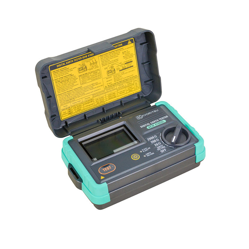 Thiết bị đo điện trở tiếp địa kỹ thuật số Kyoritsu KEW 4105DL dải đo từ 20Ω - 2000Ω (Kèm bộ cuộn cáp kiểm tra điện trở đất)