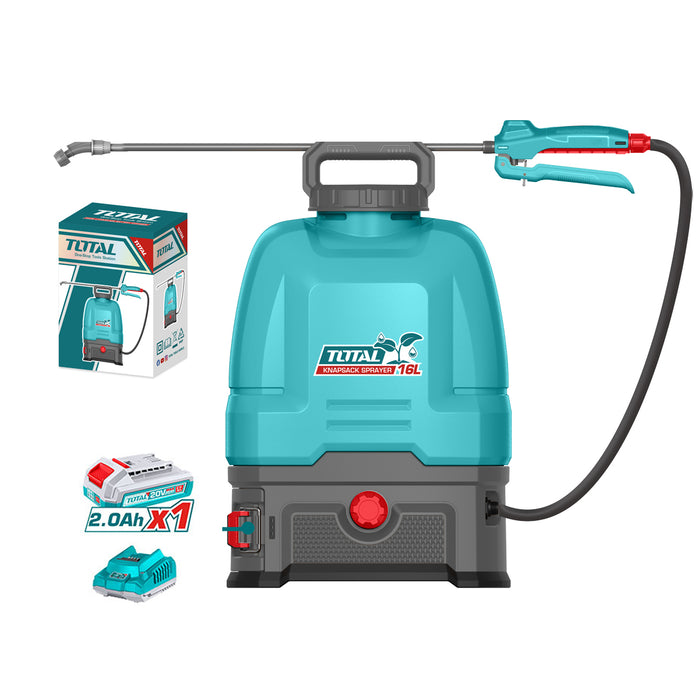 Máy xịt rửa 16L dùng Pin 20V Total, áp suất 5 bar