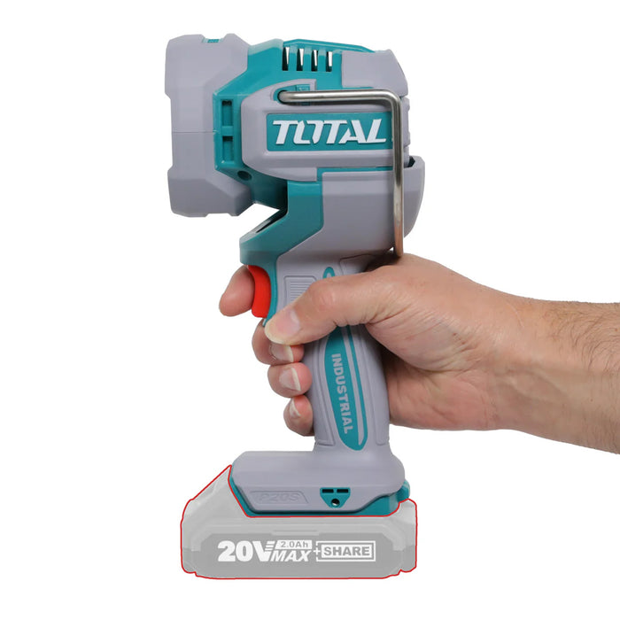 Đèn Led dùng Pin 20V Total, xoay được 120 độ