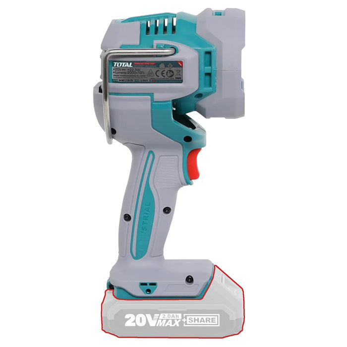 Đèn Led dùng Pin 20V Total, xoay được 120 độ