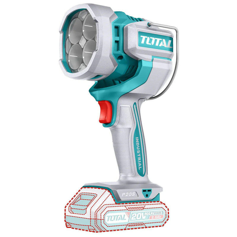 Đèn Led dùng Pin 20V Total, xoay được 120 độ