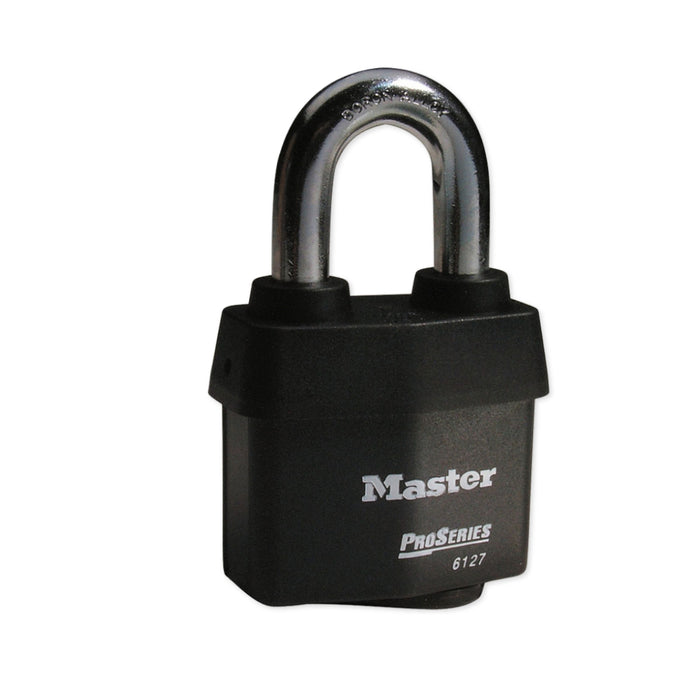 Ổ khóa treo Master Lock 6127WO cao cấp, thân khóa bằng thép được bọc nhựa vinyl 67mm