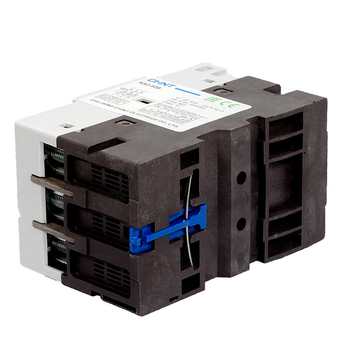 Bộ khởi động động cơ trực tiếp Chint NS2-80B, 3P dãi điện áp rộng, công suất 11kW - 40kW lắp thanh ray. Chứng chỉ CE, UL, EACH, Intertek
