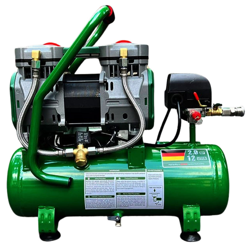 Máy nén khí không dầu Dekton DK-AC3912 công suất 2.0HP, bình chứa 12L