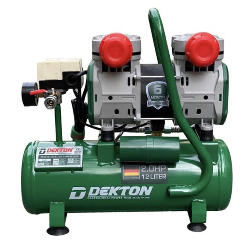 Máy nén khí không dầu Dekton DK-AC3912 công suất 2.0HP, bình chứa 12L