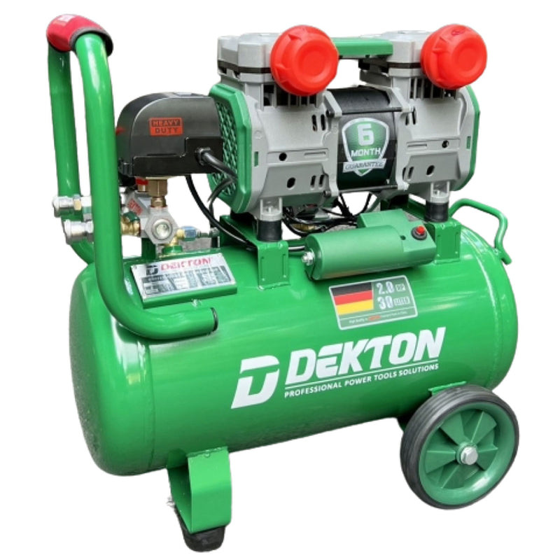 Máy nén khí không dầu Dekton DK-AC3930 công suất 2.0HP, bình chứa 30L