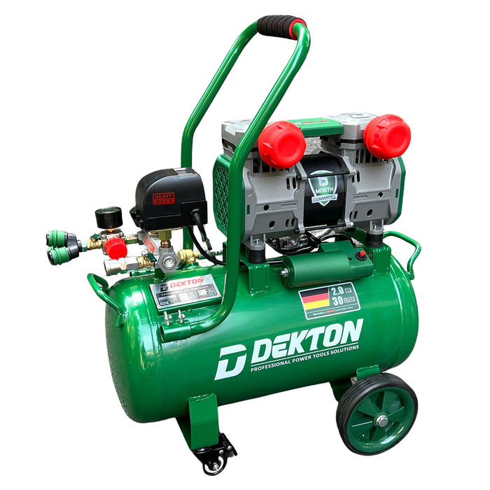 Máy nén khí không dầu Dekton DK-AC3930PLUS công suất 2.0HP, bình chứa 30L