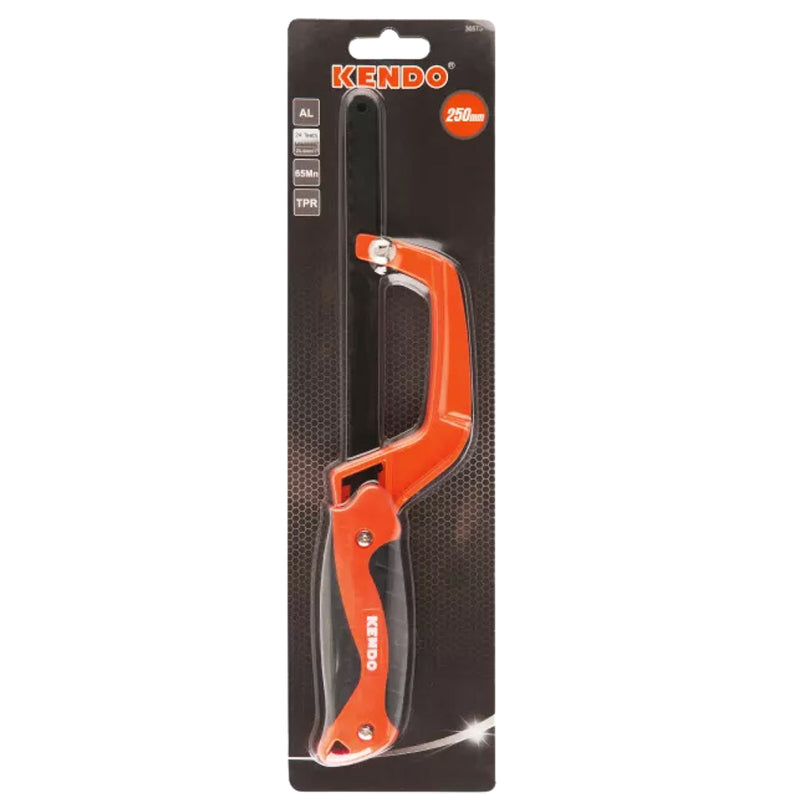 Khung cưa sắt cầm tay mini Kendo 30575, kích thước 250mm (10 inch), lưỡi cưa thép carbon