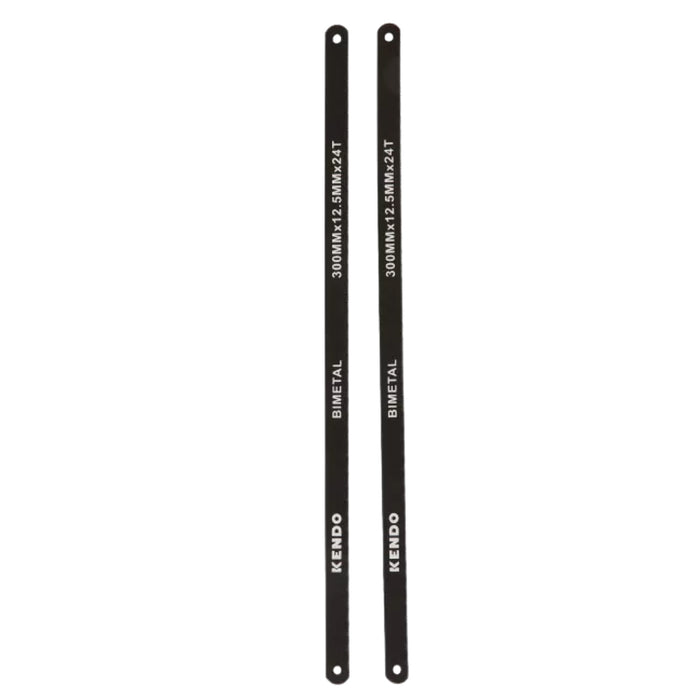 Bộ 2 lưỡi cưa kim loại Kendo, kích thước 300mm (12 inch), số răng từ 18 TPI - 24 TPI, vật liệu thép Bi-metal