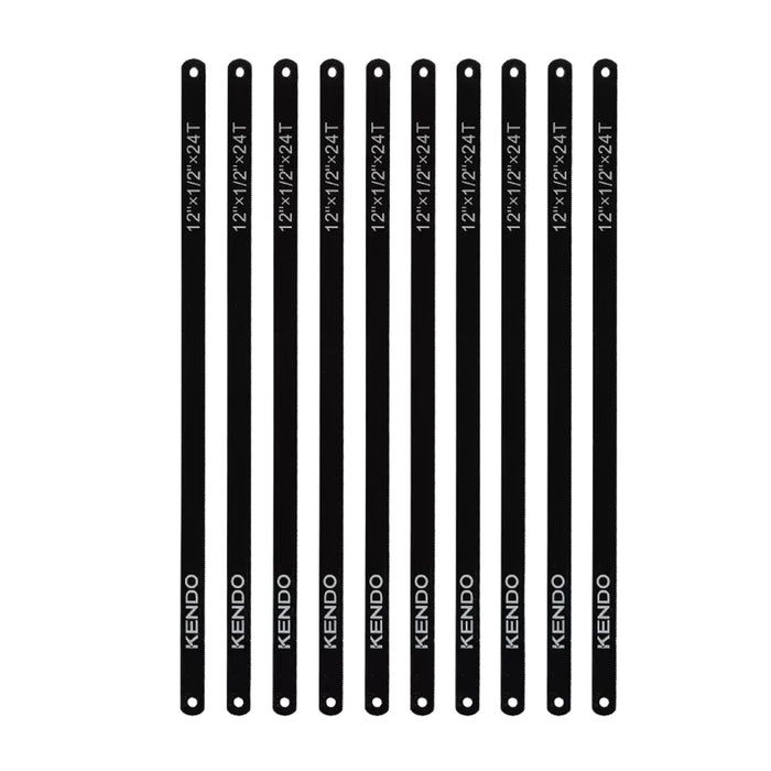 Bộ 10 lưỡi cưa kim loại Kendo 30599, kích thước 300mm (12 inch), số răng 24 TPI, vật liệu thép Bi-metal