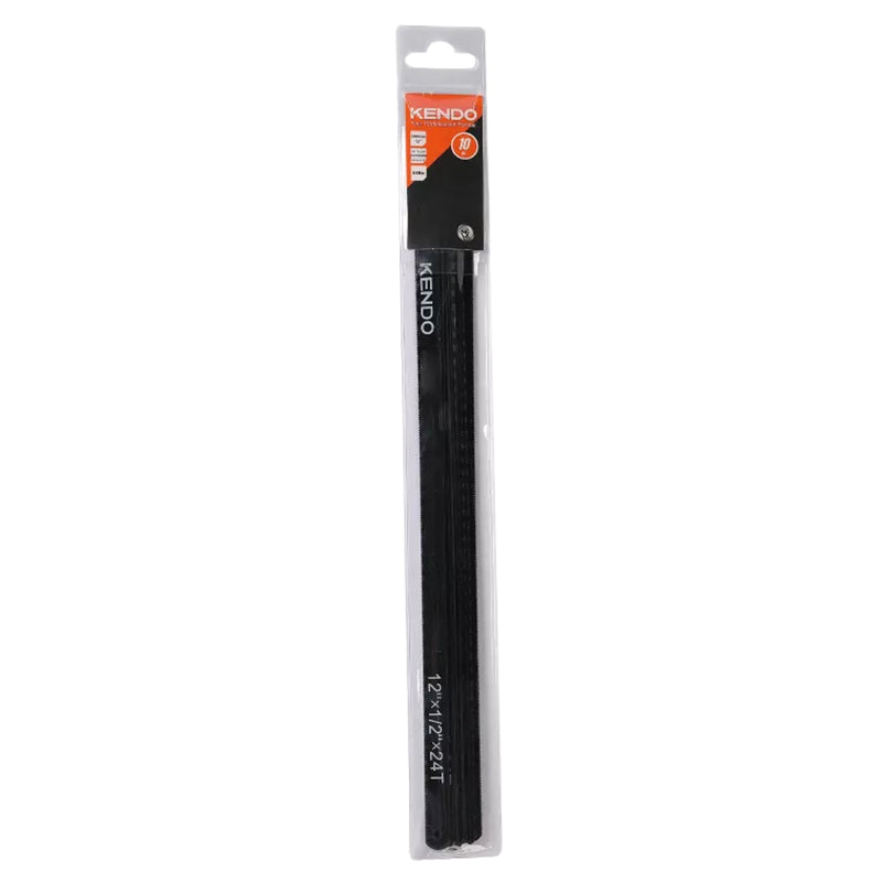 Bộ 10 lưỡi cưa kim loại Kendo 30599, kích thước 300mm (12 inch), số răng 24 TPI, vật liệu thép Bi-metal