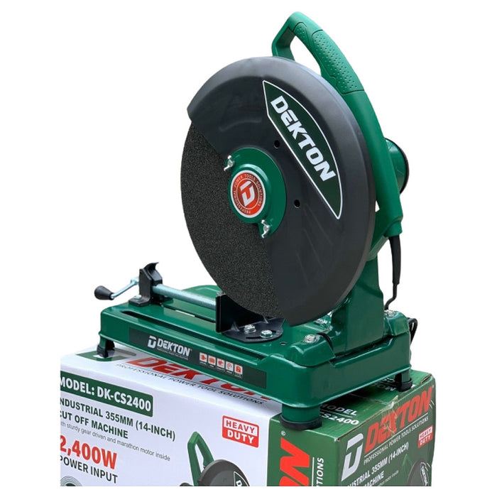 Máy cắt sắt Dekton DK-CS2400 công suất 2400W, đường kính lưỡi cắt 355mm (14 inch)