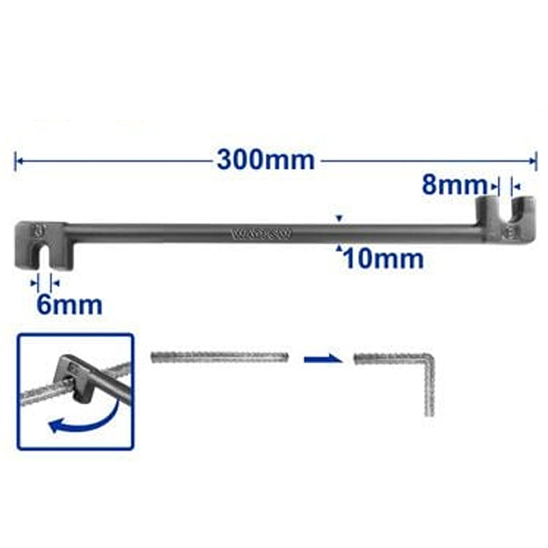 Vam càng cua uốn sắt Wadfow, kích thước đầu uốn từ 6.0mm - 14mm, chất liệu thép carbon 45#