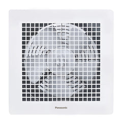Panasonic FV-15TGU1: công suất 10W, lưu lượng gió 240 m³/h, kích thước chừa lỗ vuông 21.7 cm, xuất xứ Indonesia