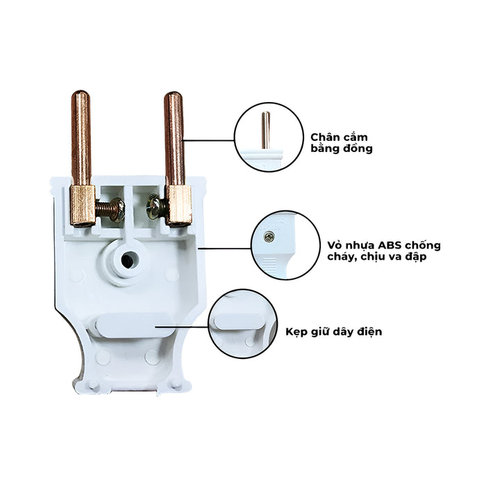 Phích cắm đơn Nanoco NP10250D