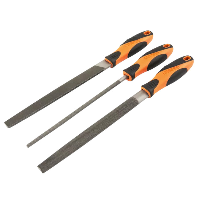 Bộ dũa thép 3 chi tiết Kendo 85118, kích thước 200mm (8 inch)