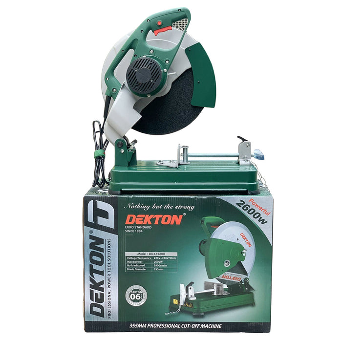 Máy cắt sắt Dekton DK-CS2600 công suất 2600W, đường kính lưỡi cắt 355mm (14 inch)