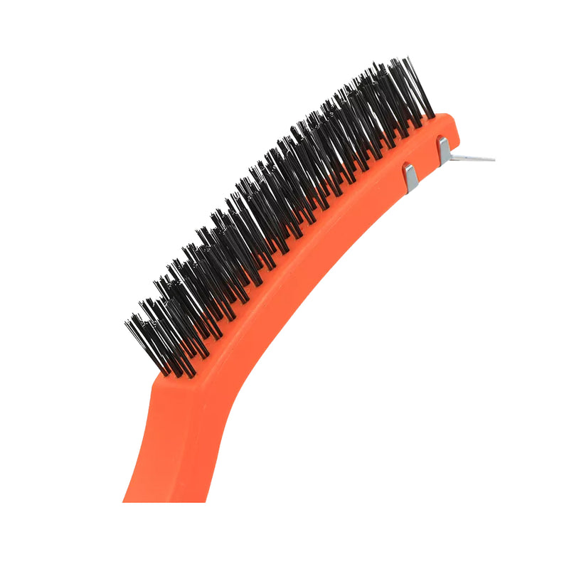 Bàn chải sợi thép 3x19 hàng kết hợp đầu sủi kích thước 14 inch 350mm Kendo - 31201