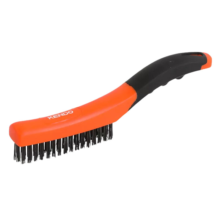 Bàn chải sợi thép 4 x 16 Kendo 31301, kích thước 250mm (10 inch)