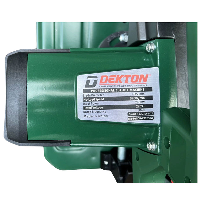 Máy cắt sắt Dekton DK-CS2850A công suất 2850W, đường kính lưỡi cắt 355mm (14 inch)