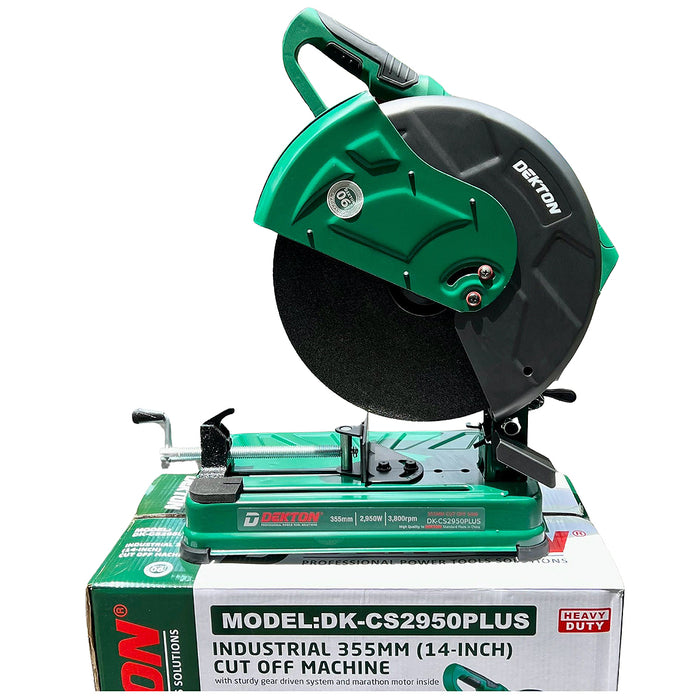 Máy cắt sắt Dekton DK-CS2950PLUS công suất 2950W, đường kính lưỡi cắt 355mm (14 inch)