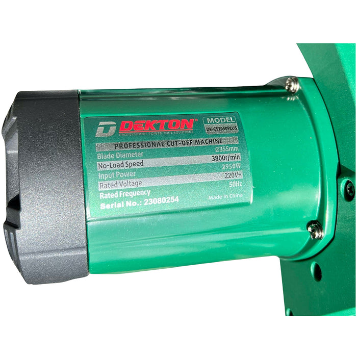 Máy cắt sắt Dekton DK-CS2950PLUS công suất 2950W, đường kính lưỡi cắt 355mm (14 inch)