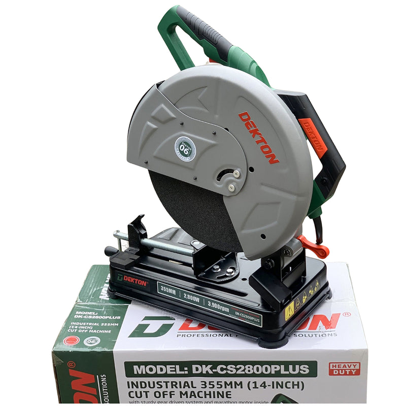 Máy cắt sắt Dekton DK-CS2800PLUS công suất 2800W, đường kính lưỡi cắt 355mm (14 inch)