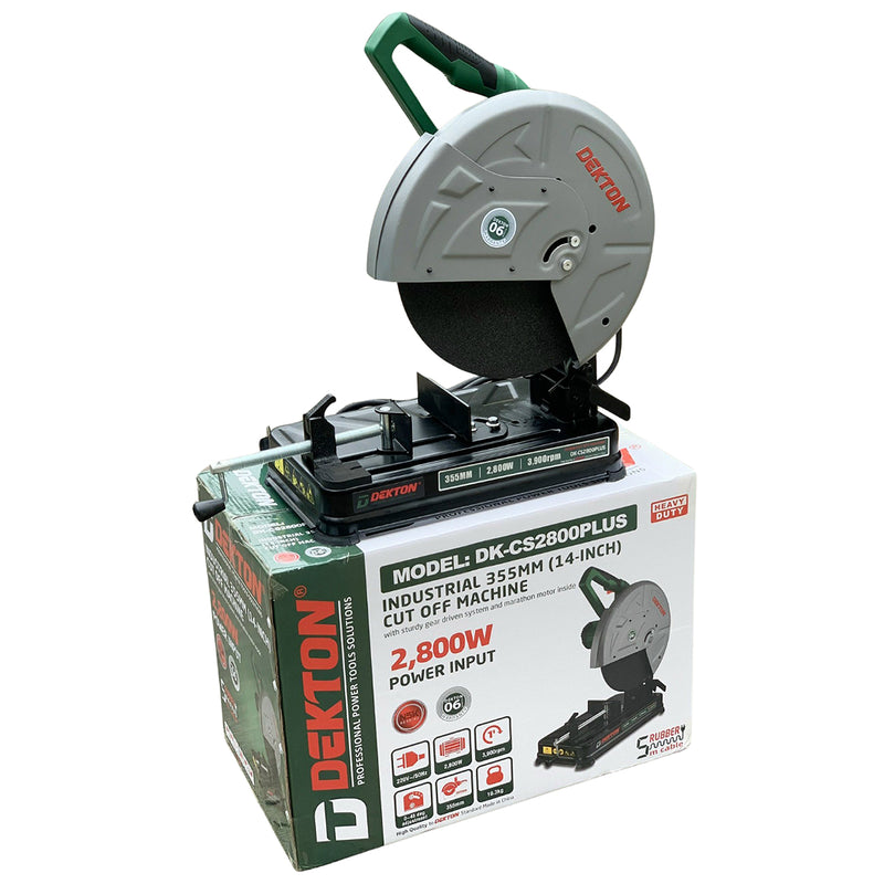 Máy cắt sắt Dekton DK-CS2800PLUS công suất 2800W, đường kính lưỡi cắt 355mm (14 inch)