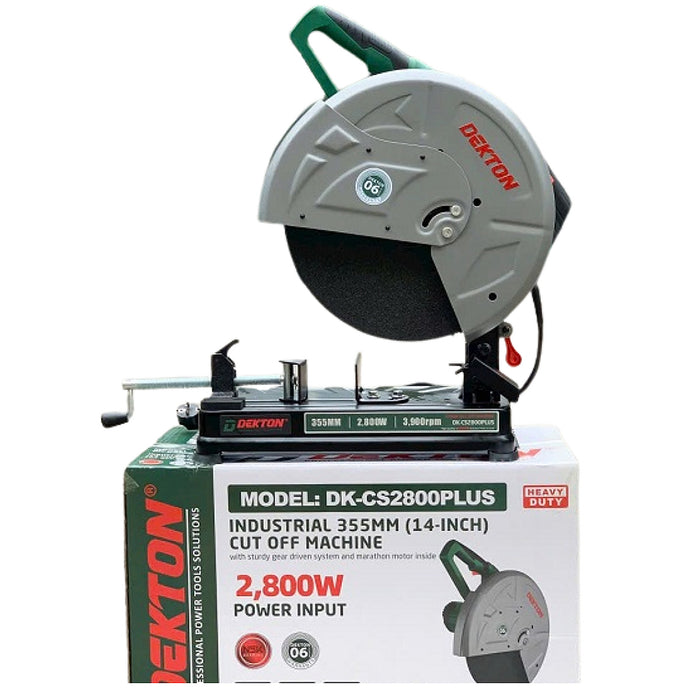 Máy cắt sắt Dekton DK-CS2800PLUS công suất 2800W, đường kính lưỡi cắt 355mm (14 inch)