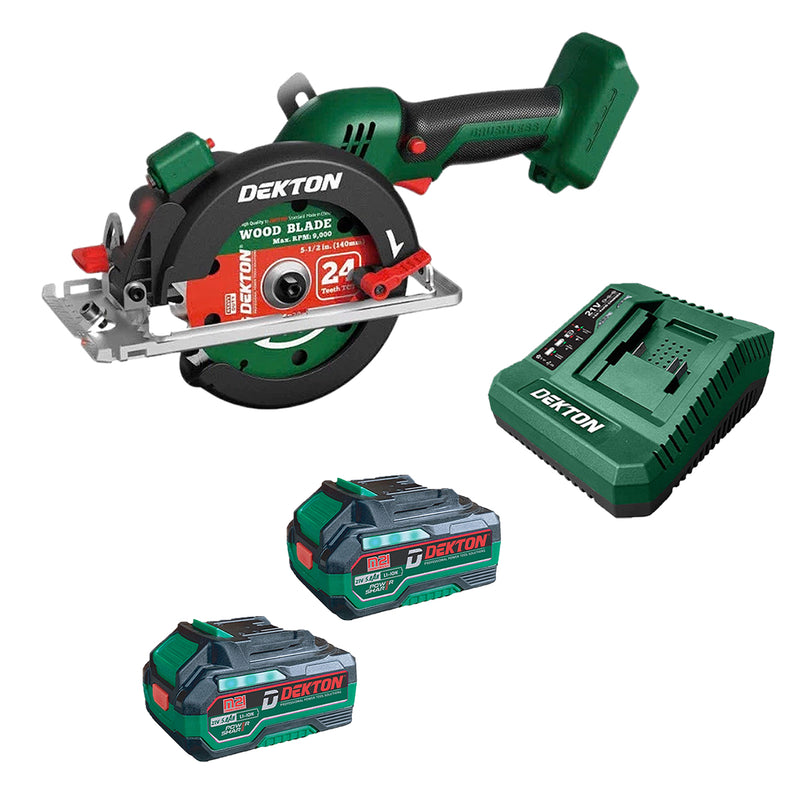 Máy cưa đĩa Dekton M21-CS05BL dùng pin 21V, đường kính lưỡi 140mm